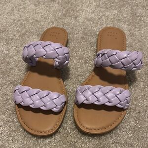 Braided Lavender Sandals